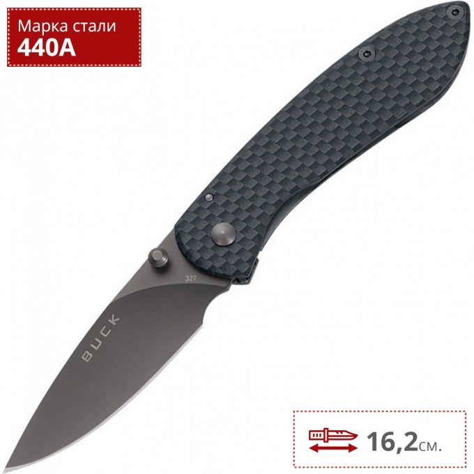 Нож BUCK 0327CFS NOBLEMAN CARBON B0327CFS Нож BUCK 0327CFS NOBLEMAN CARBON B0327CFS