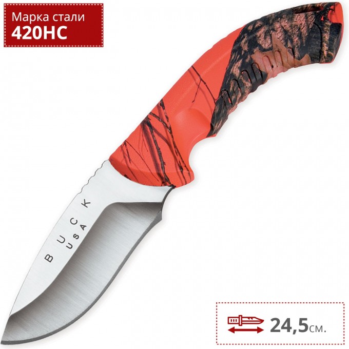 Нож BUCK 0392CMS9 OMNI HUNTER MOSSY OAK BLAZE CAMO B0392CMS9 Нож BUCK 0392CMS9 OMNI HUNTER MOSSY OAK BLAZE CAMO B0392CMS9