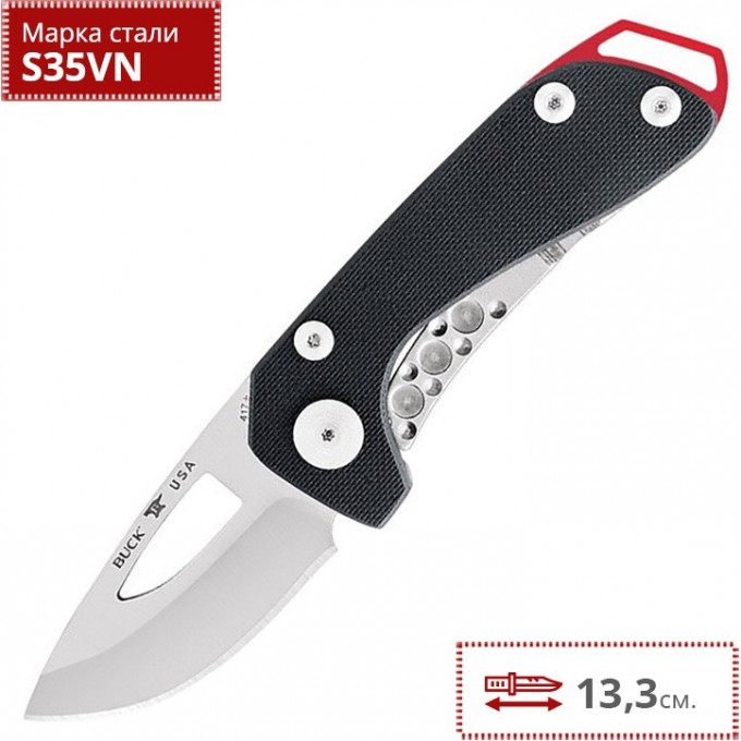 Нож BUCK 0417BKS BUDGIE BLACK B0417BKS Нож BUCK 0417BKS BUDGIE BLACK B0417BKS