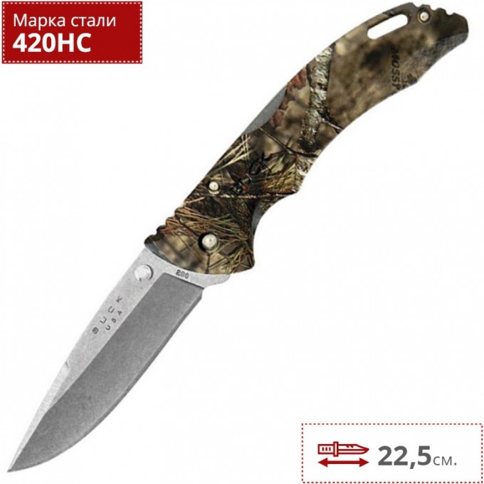 Нож BUCK BANTAM MOSSY OAK B0286CMS24 Нож BUCK BANTAM MOSSY OAK B0286CMS24