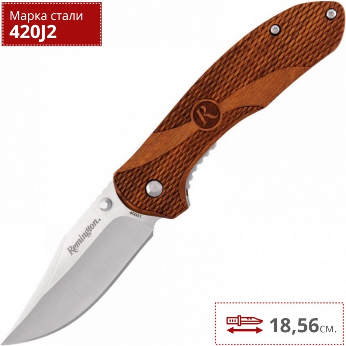 Нож BUCK LINER LOCK LARGE WOOD HANDLE R40001 Нож BUCK LINER LOCK LARGE WOOD HANDLE R40001